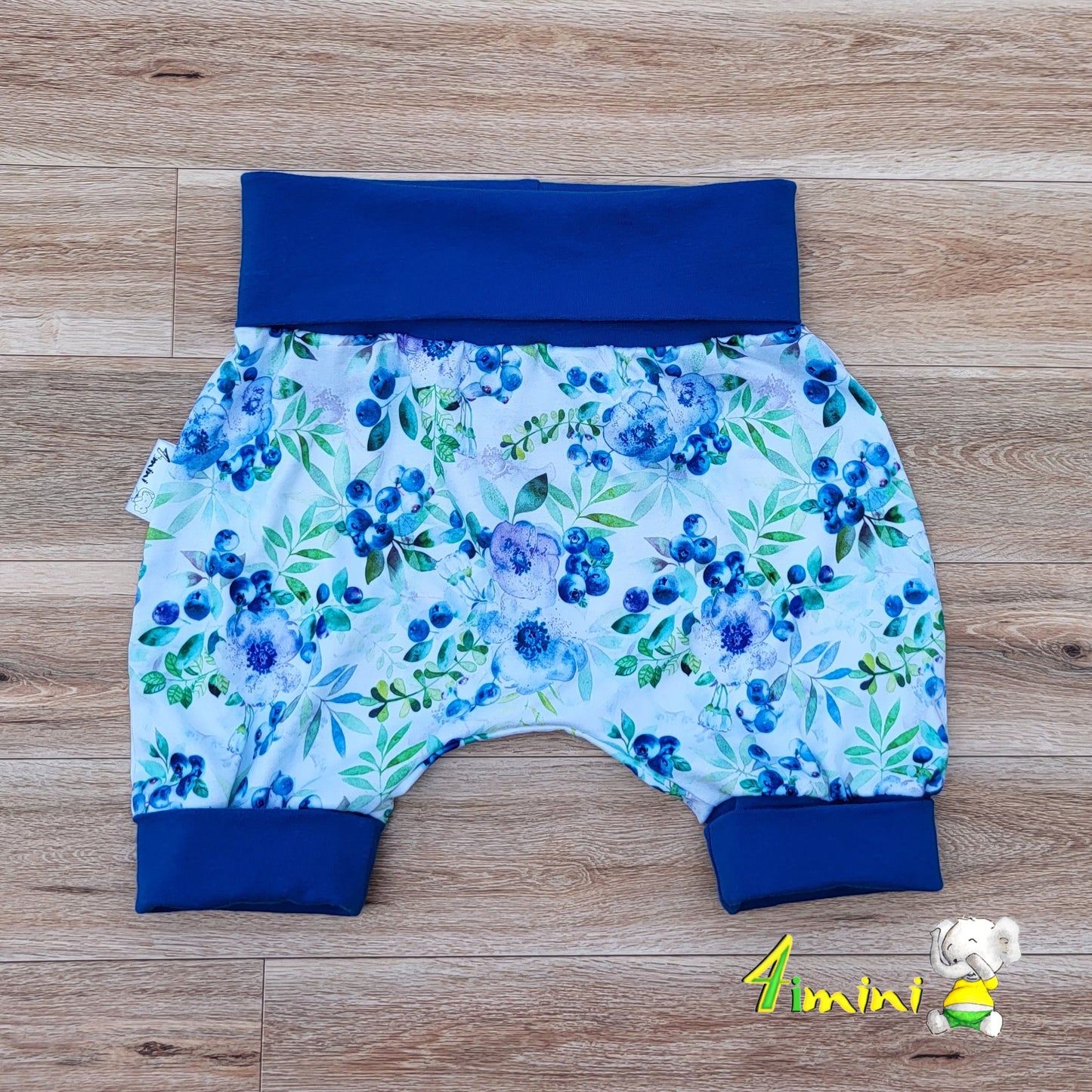 Short évolutif bleuet en fleurs 0-12m - Liquidation