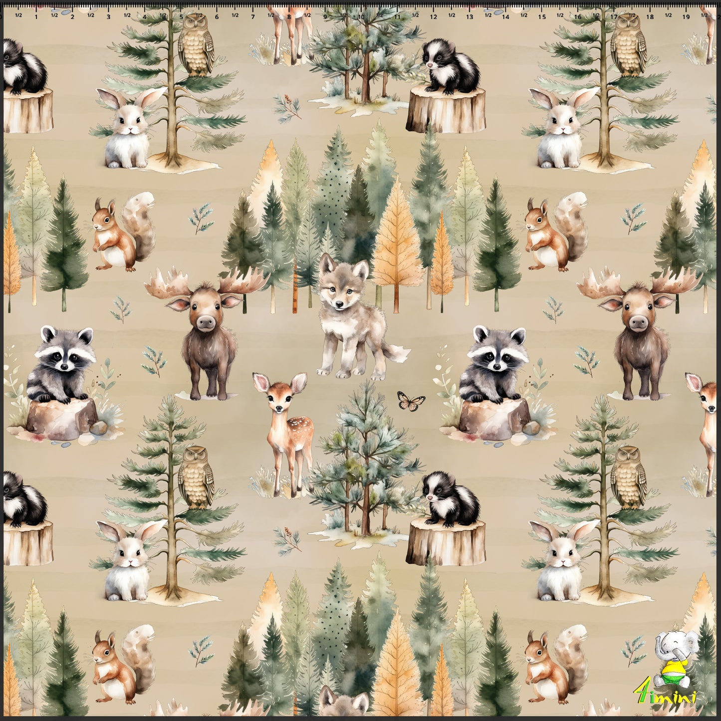 Doudou en minky - À l'orée des bois