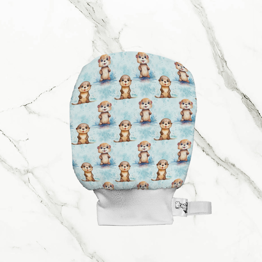 Loutre à la nage - Mitaine de bain
