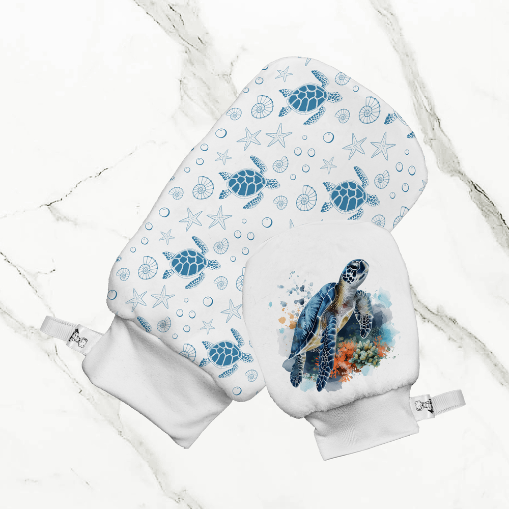 Tortue de mer - Mitaine de bain