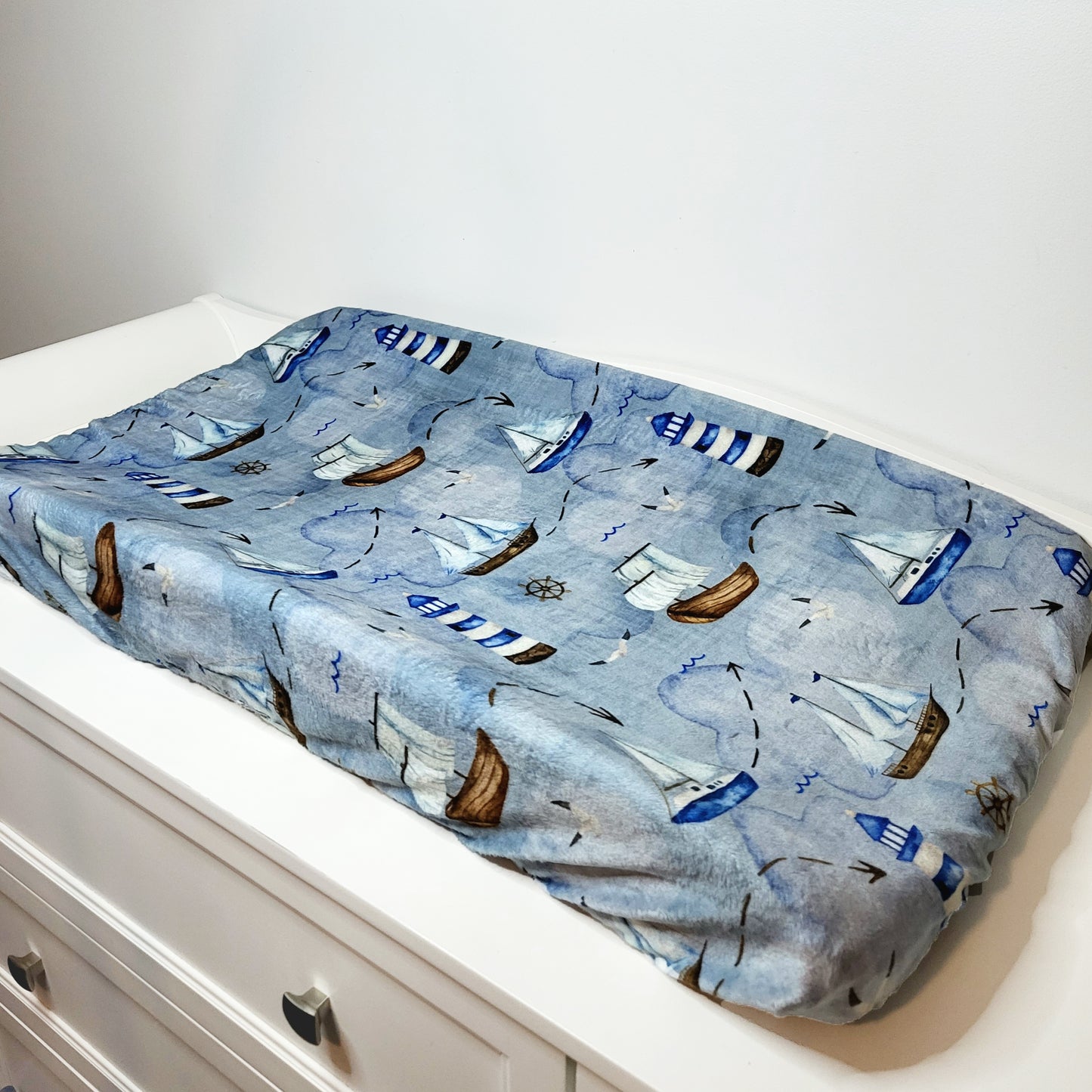 Housse de matelas à langer - Voilier