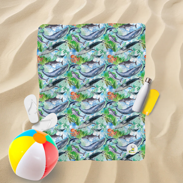Serviette de plage - Animaux marins