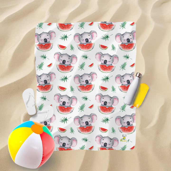 Serviette de plage - La collation du koala