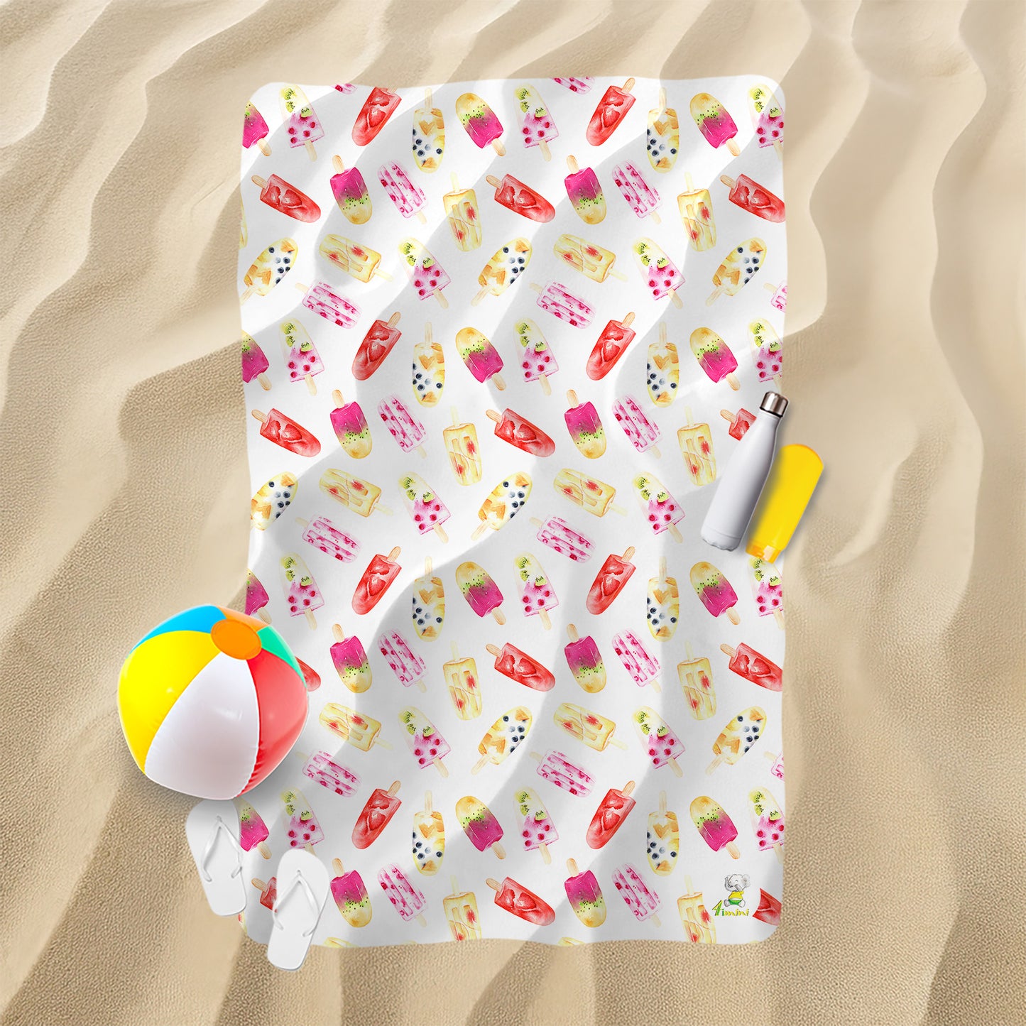 Serviette de plage - Glaces aux fruits