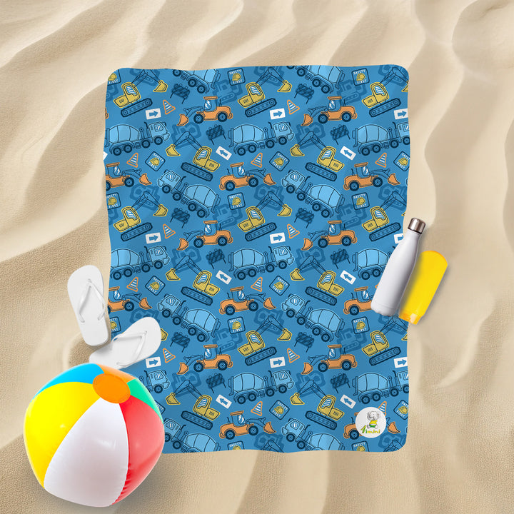Serviette de plage - Les véhicules de chantier