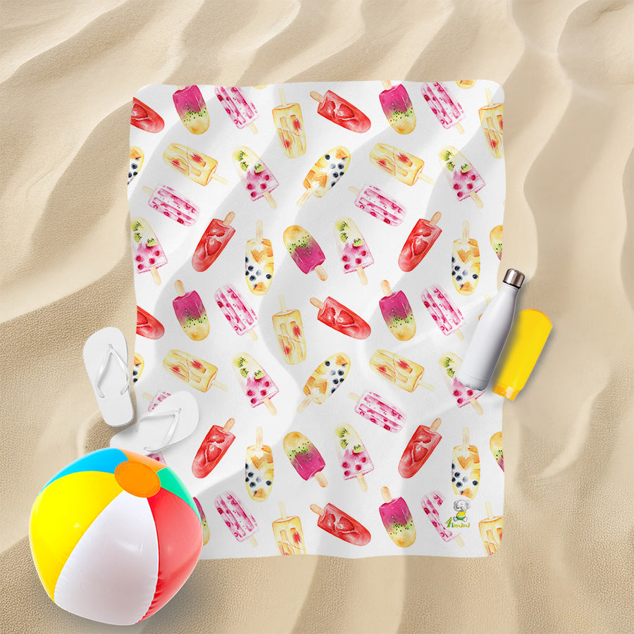 Serviette de plage - Glaces aux fruits