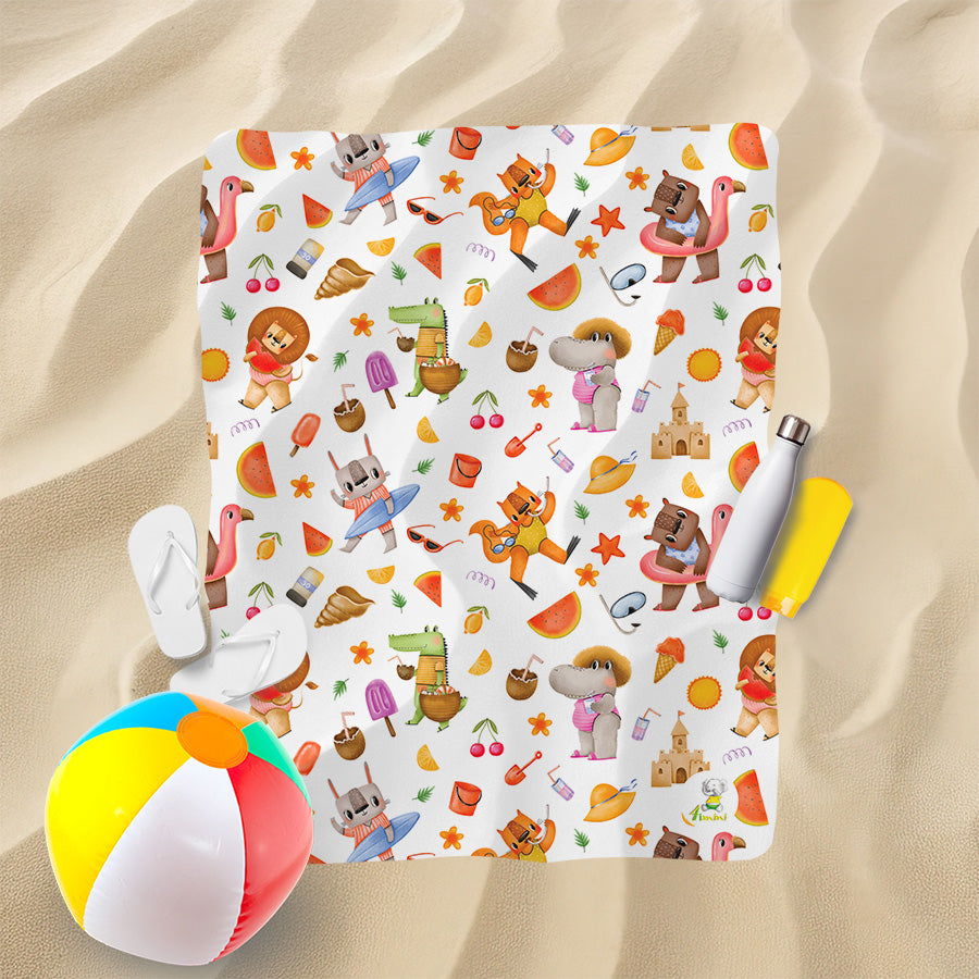 Serviette de plage - Journée à la plage