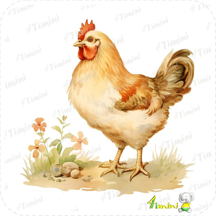 Ensemble de 5 débarbouillettes velours - Animaux de la ferme