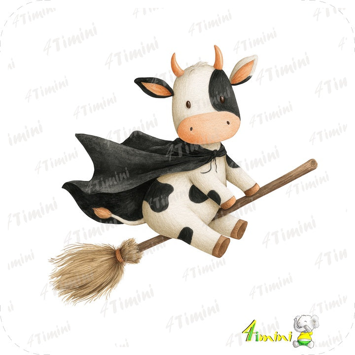 Ensemble de 5 débarbouillettes velours - Halloween à la ferme