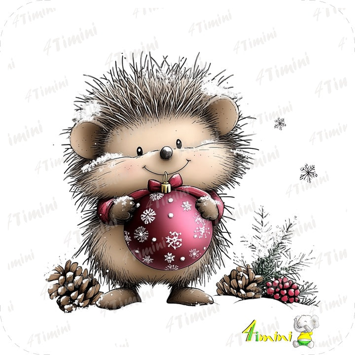 Ensemble de 5 débarbouillettes velours -  Amis de la Forêt en Fête