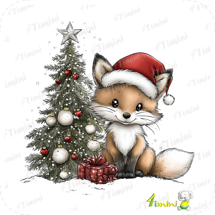 Ensemble de 5 débarbouillettes velours -  Amis de la Forêt en Fête