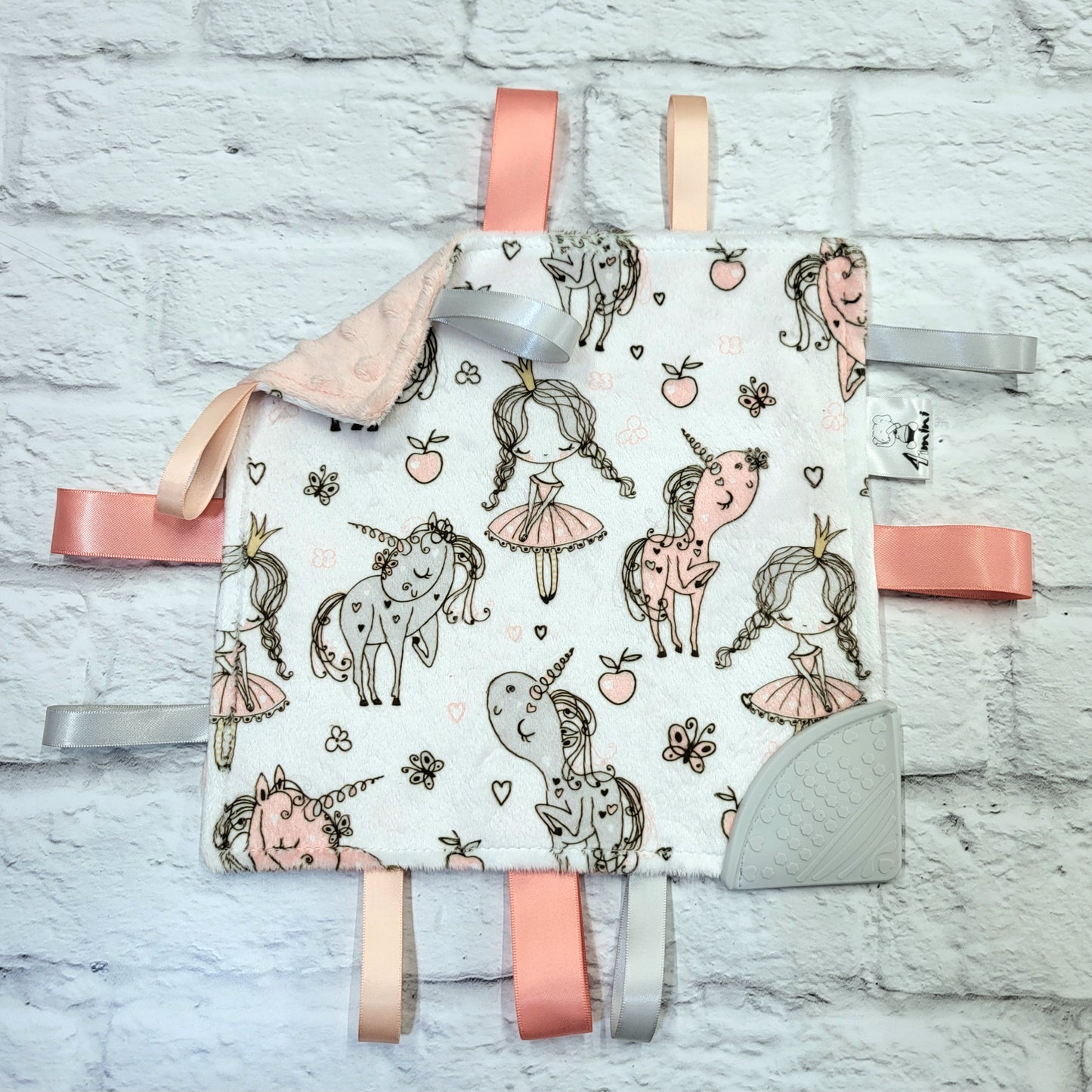 L'art d'être princesse - Doudou étiquettes craquante avec coin de dentition