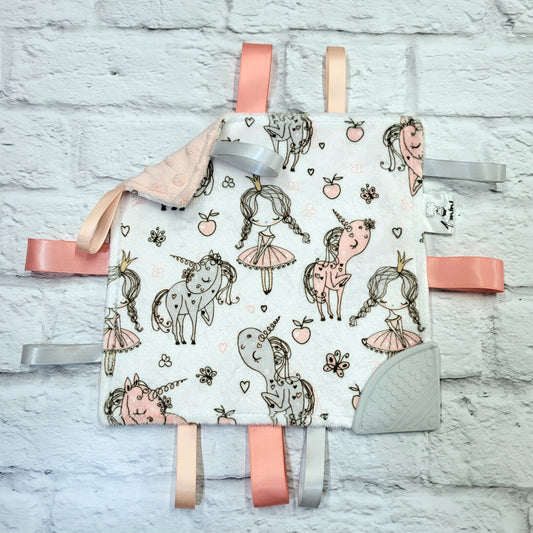 L'art d'être princesse - Doudou étiquettes craquante avec coin de dentition