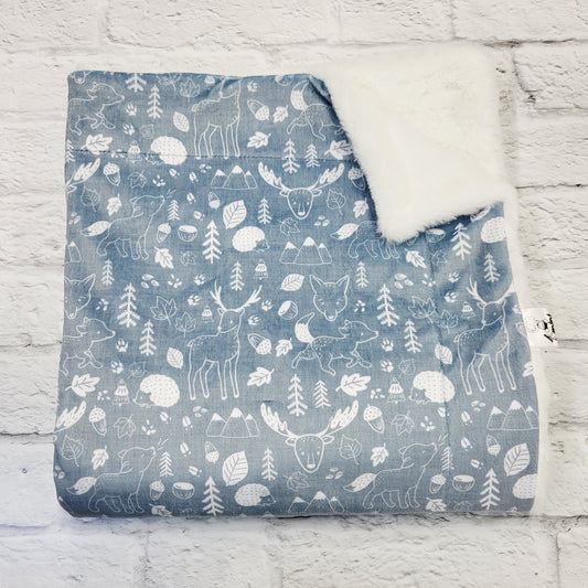 Petite doudou - Douce faune gris denim