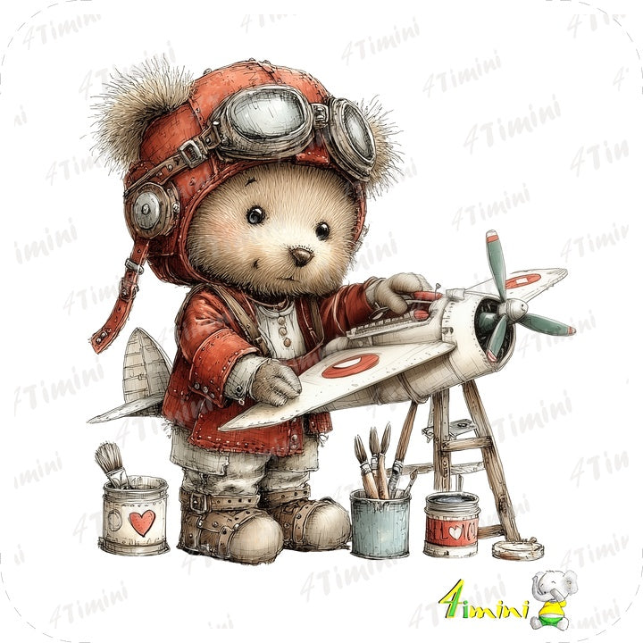 Ensemble de 5 débarbouillettes velours - Voleur de coeurs