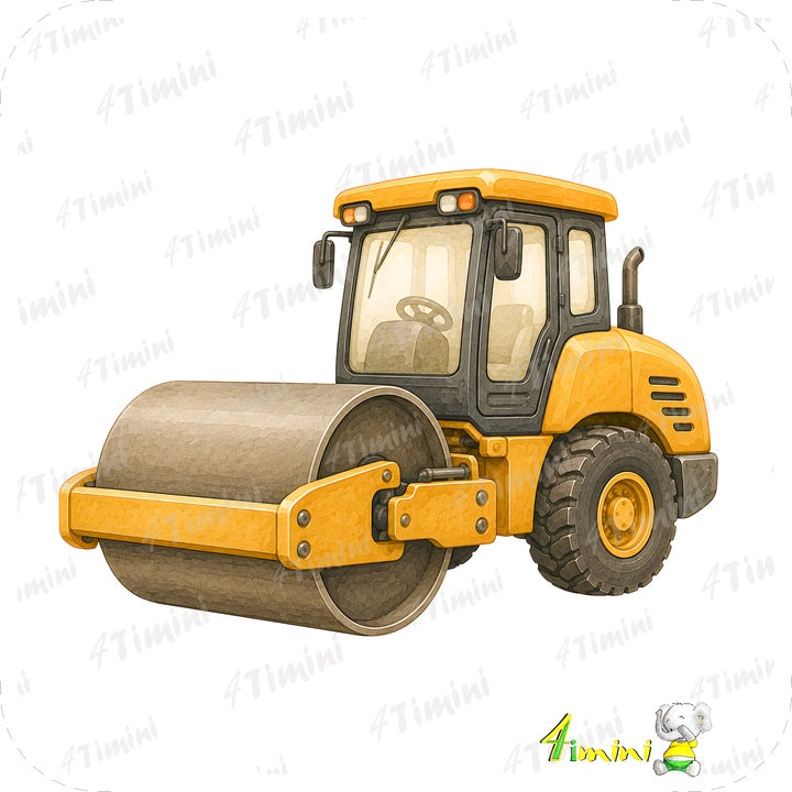 Les batisseurs (camion de chantier, construction, tracteur, rouleau compresseur)