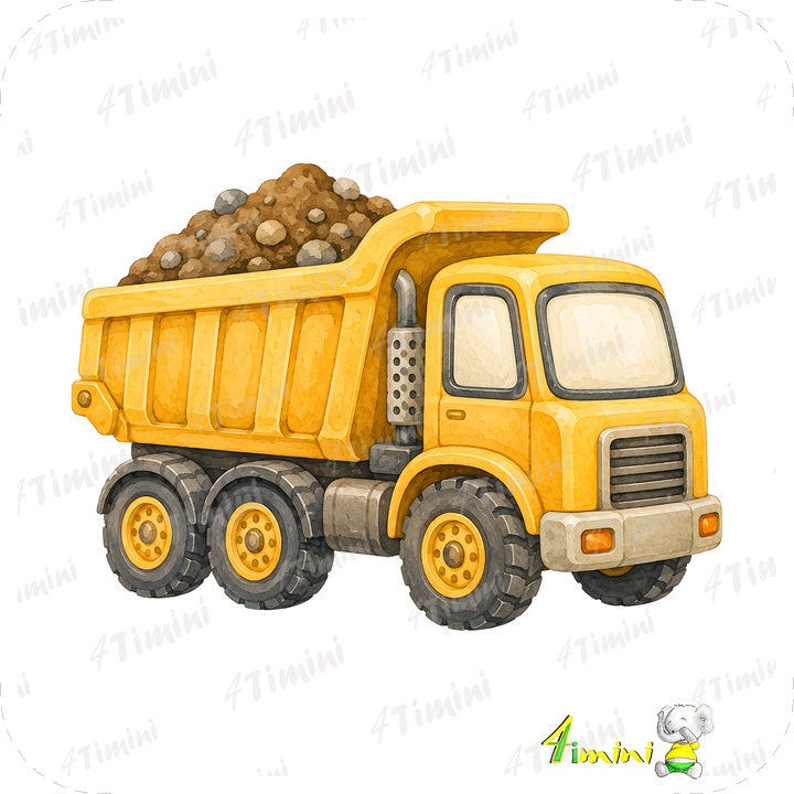 Les batisseurs (camion de chantier, construction, tracteur, camion benne)