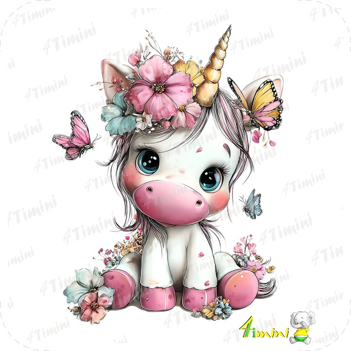 Lily (Licorne, cheval magique, papillon, fleurs) 