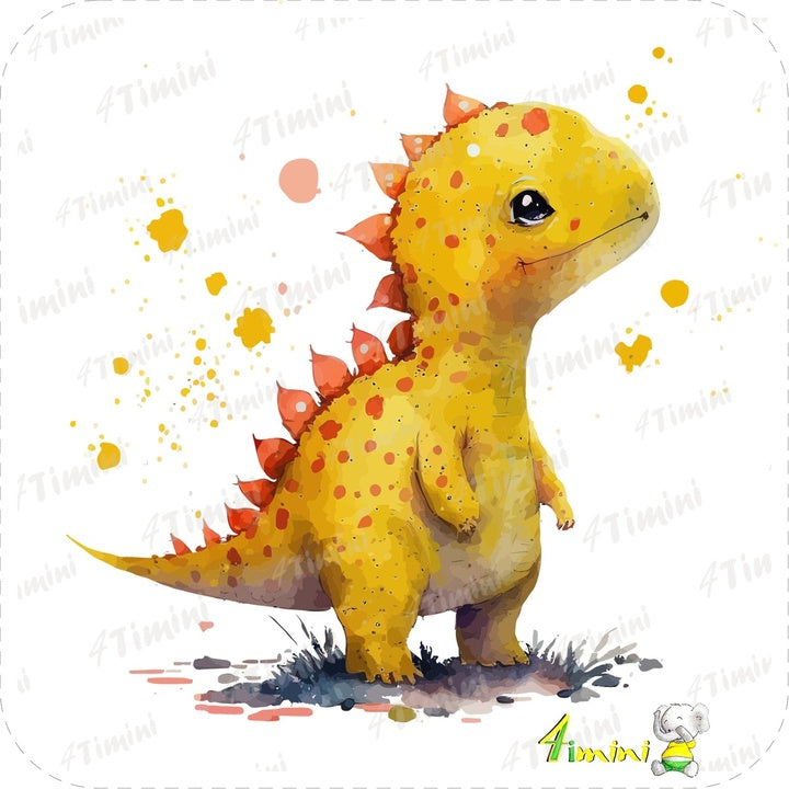 Ensemble de 5 débarbouillettes velours - Dino