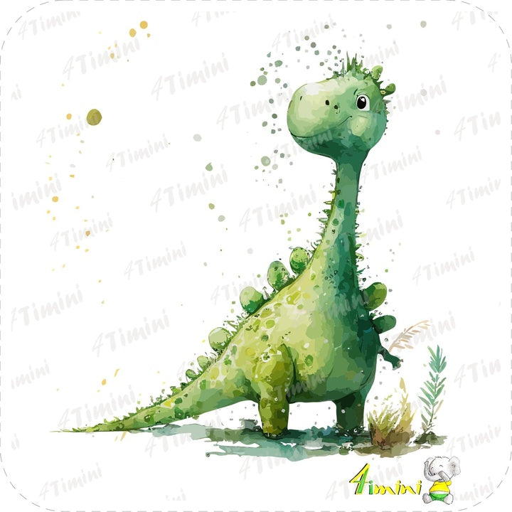 Ensemble de 5 débarbouillettes velours - Dino