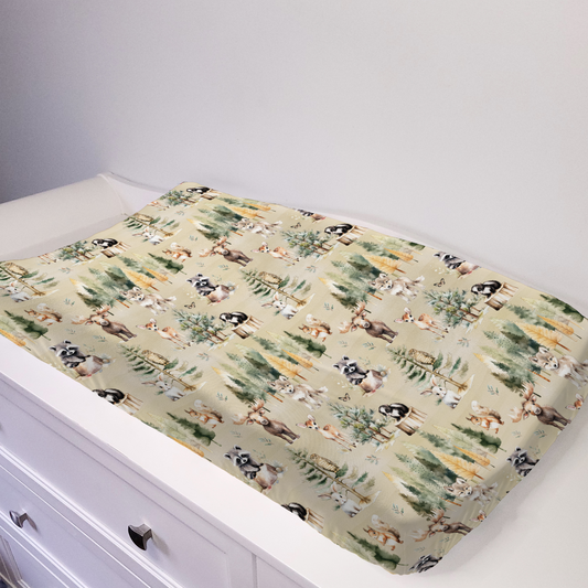 Housse de matelas à langer - À l'orée des bois