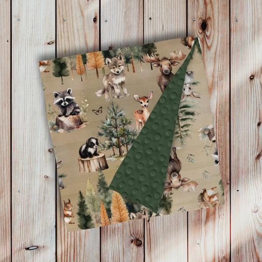 Doudou en minky - À l'orée des bois