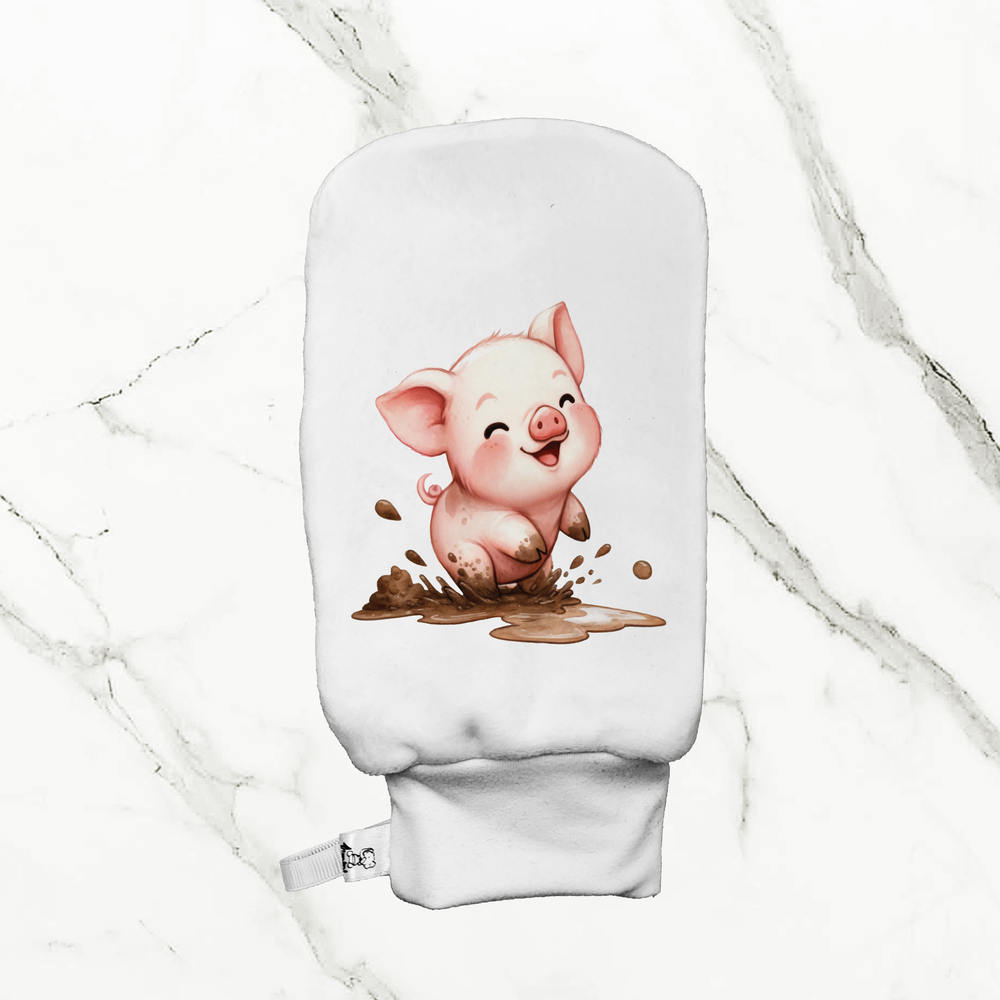 Joue dans la boue - Mitaine de bain