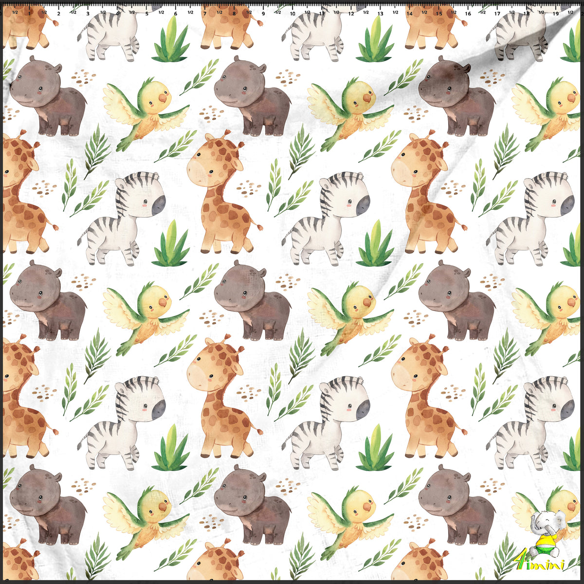 safari, savane, girafe, hippopotame, zèbre, perroquet
