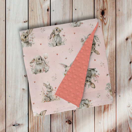 Doudou en minky - Câlin du printemps