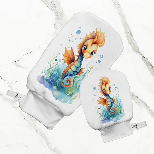 Cheval de mer  - Mitaine de bain