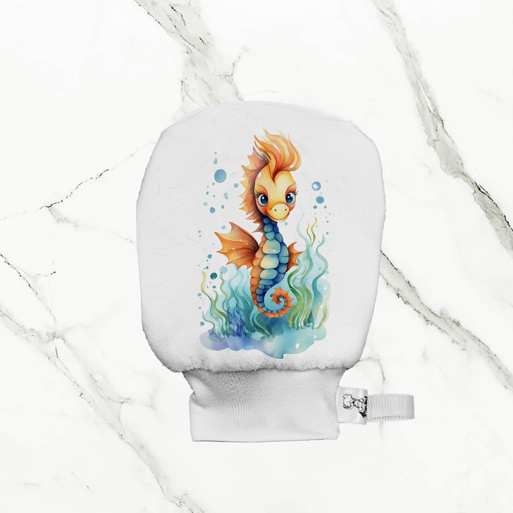 Cheval de mer  - Mitaine de bain