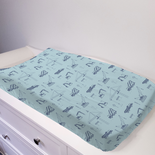 Construction minimaliste denim - Housse de matelas à langer