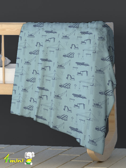 Doudou en velours extensible  - Construction minimaliste denim