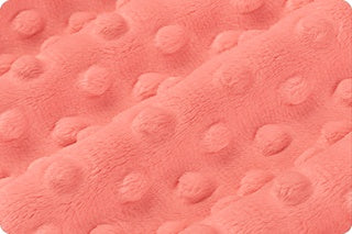 Doudou en minky -Dinosaure aquarelle corail