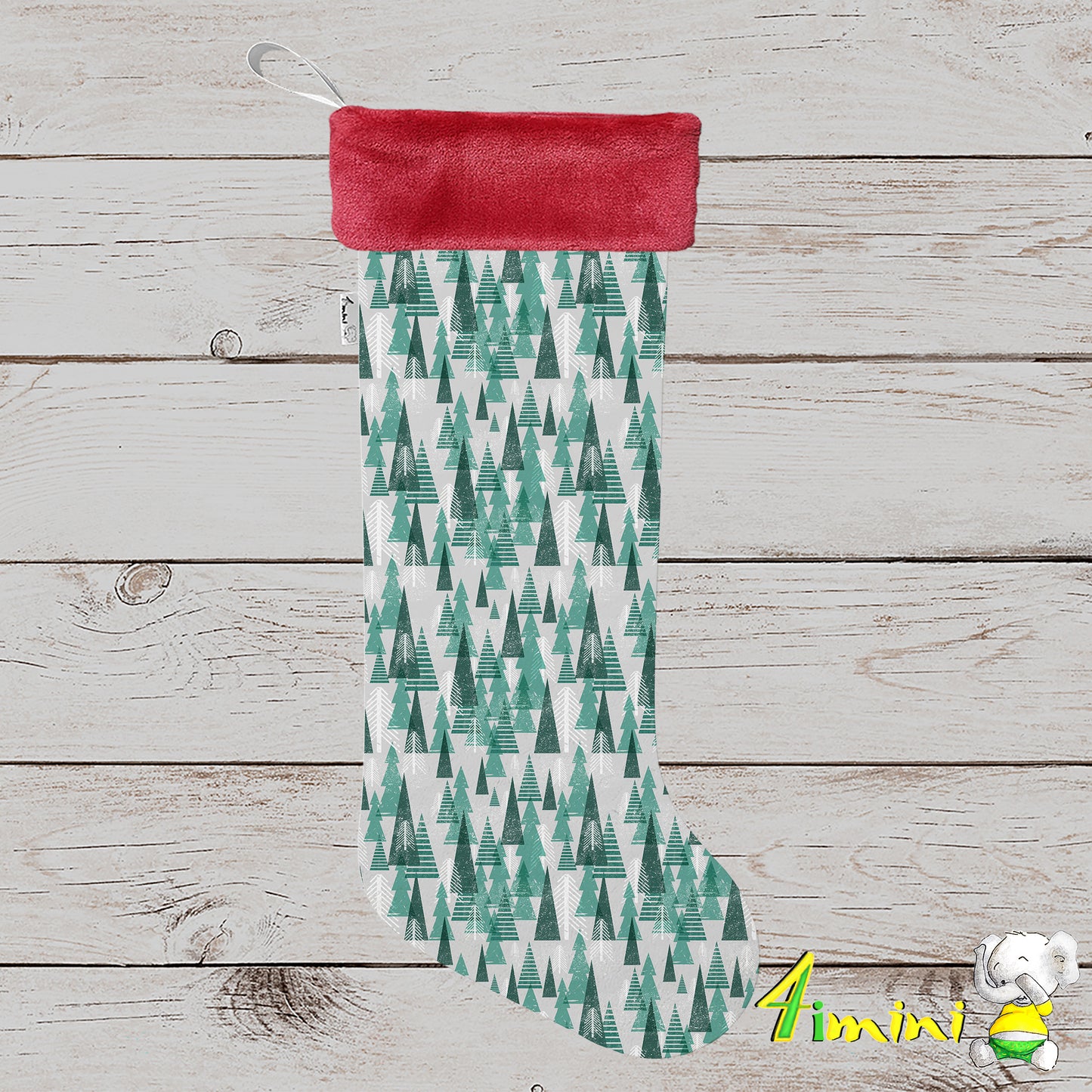 Bas de Noël - Design Sapin Rétro