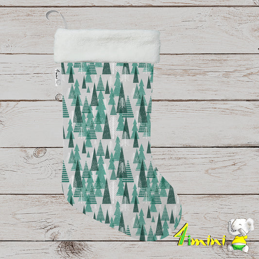 Bas de Noël - Design Sapin Rétro