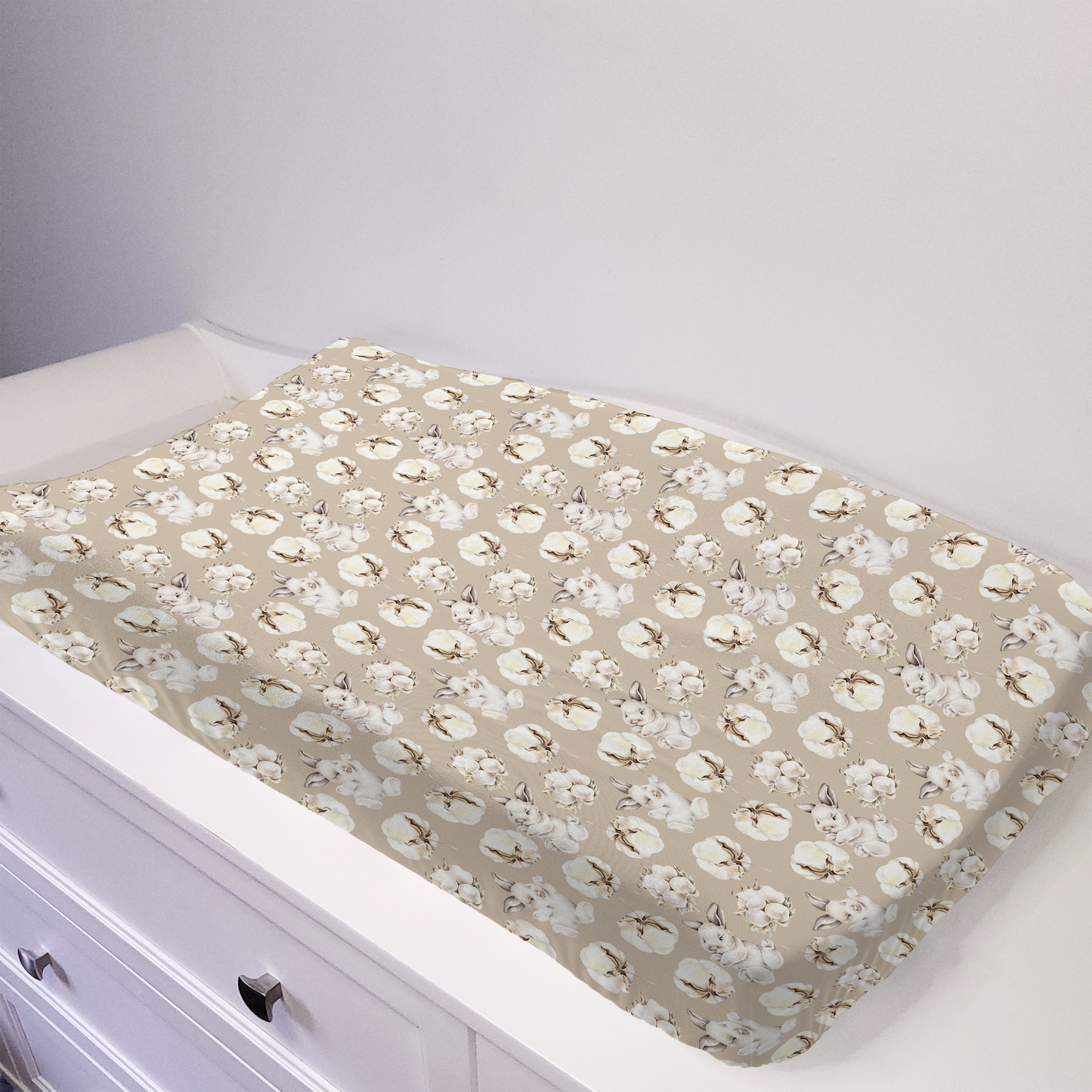 Housse de matelas à langer - Fleur de coton