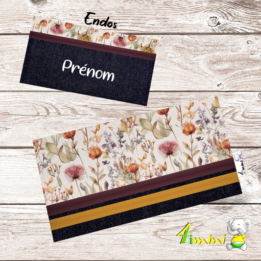 Protège carnet - Fleurs automnales