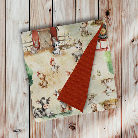 Doudou en minky - Fermette