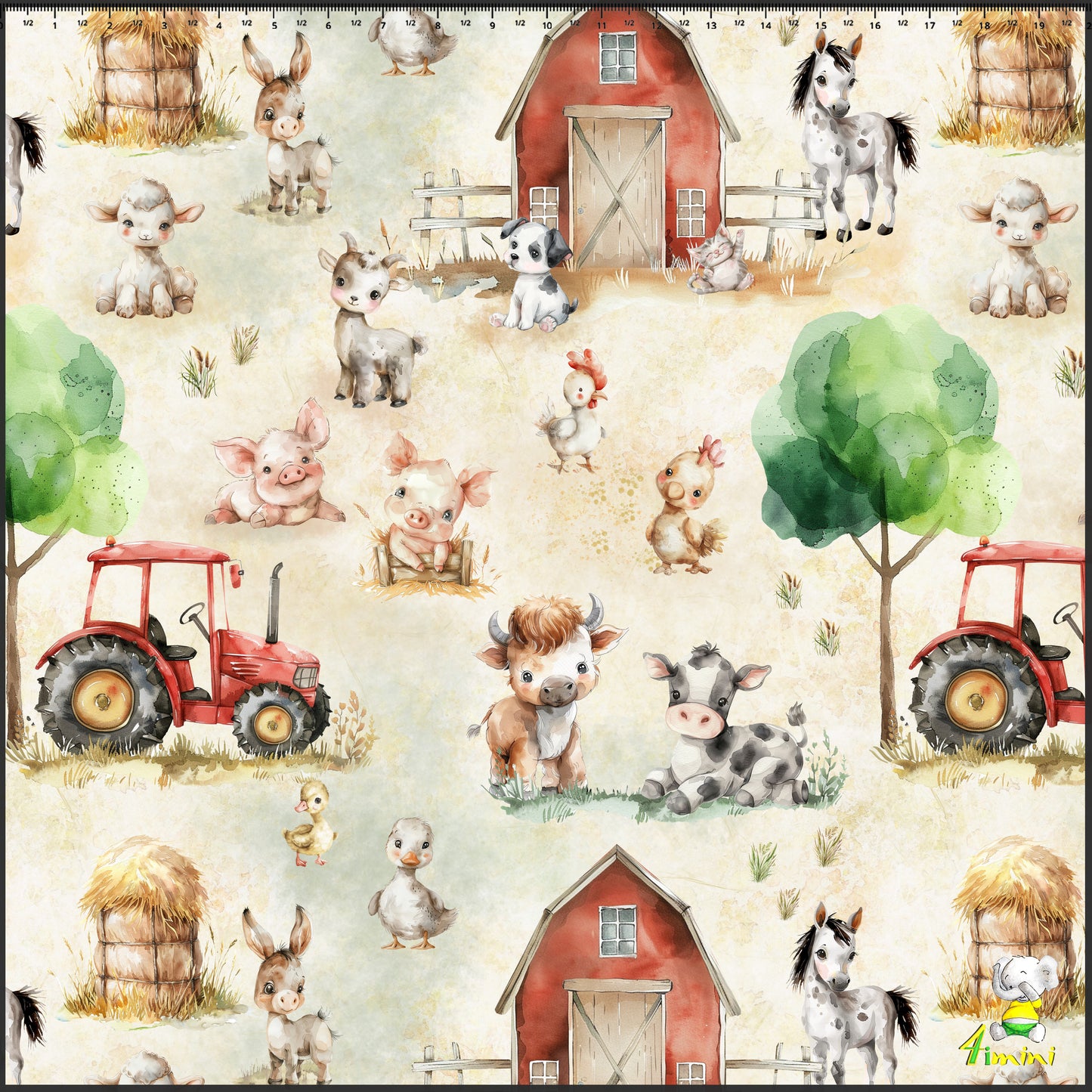 Doudou en minky - Fermette