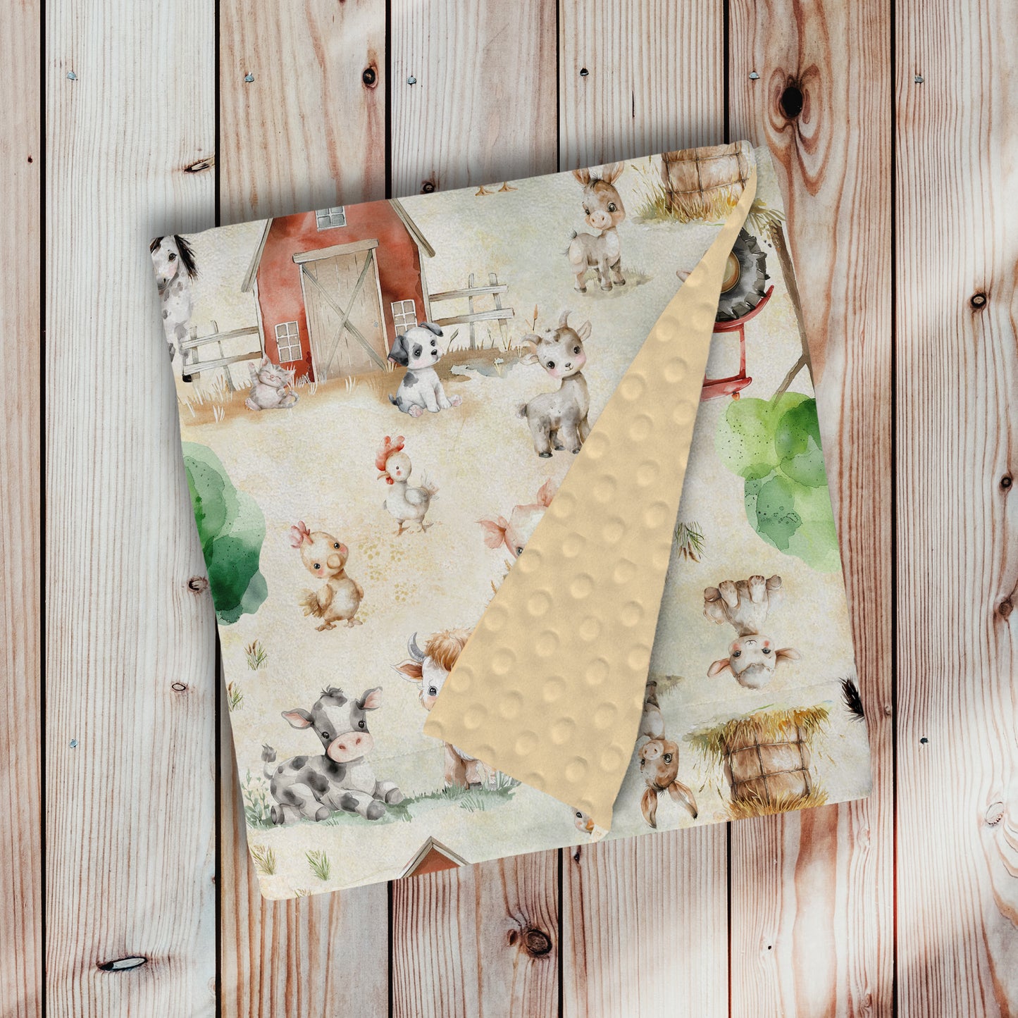 Doudou en minky - Fermette