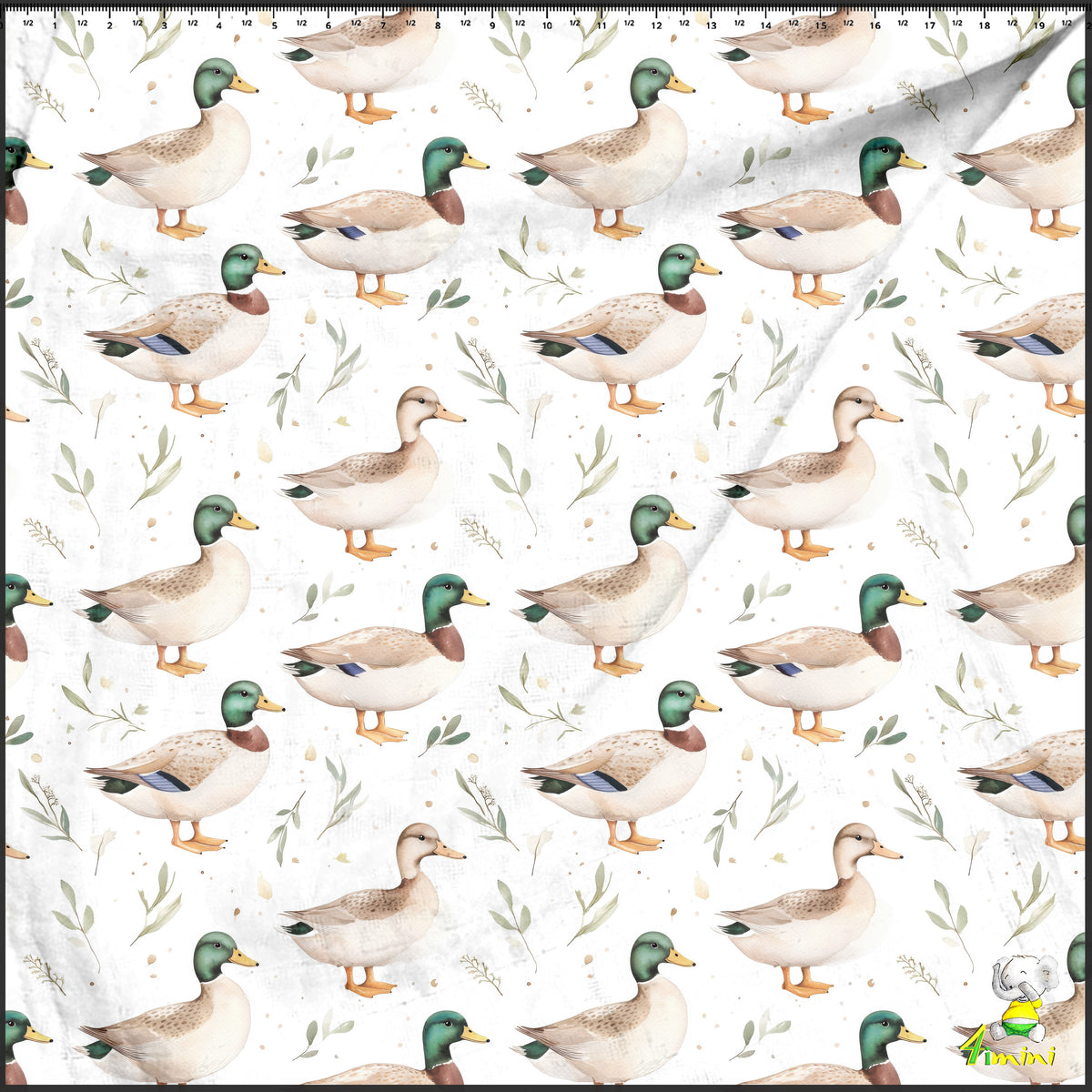 motif neutre de canard mallard, colvert par 4timini