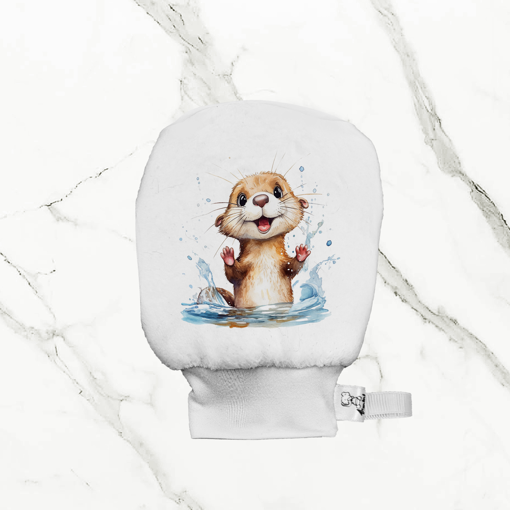 Loutre à la nage - Mitaine de bain