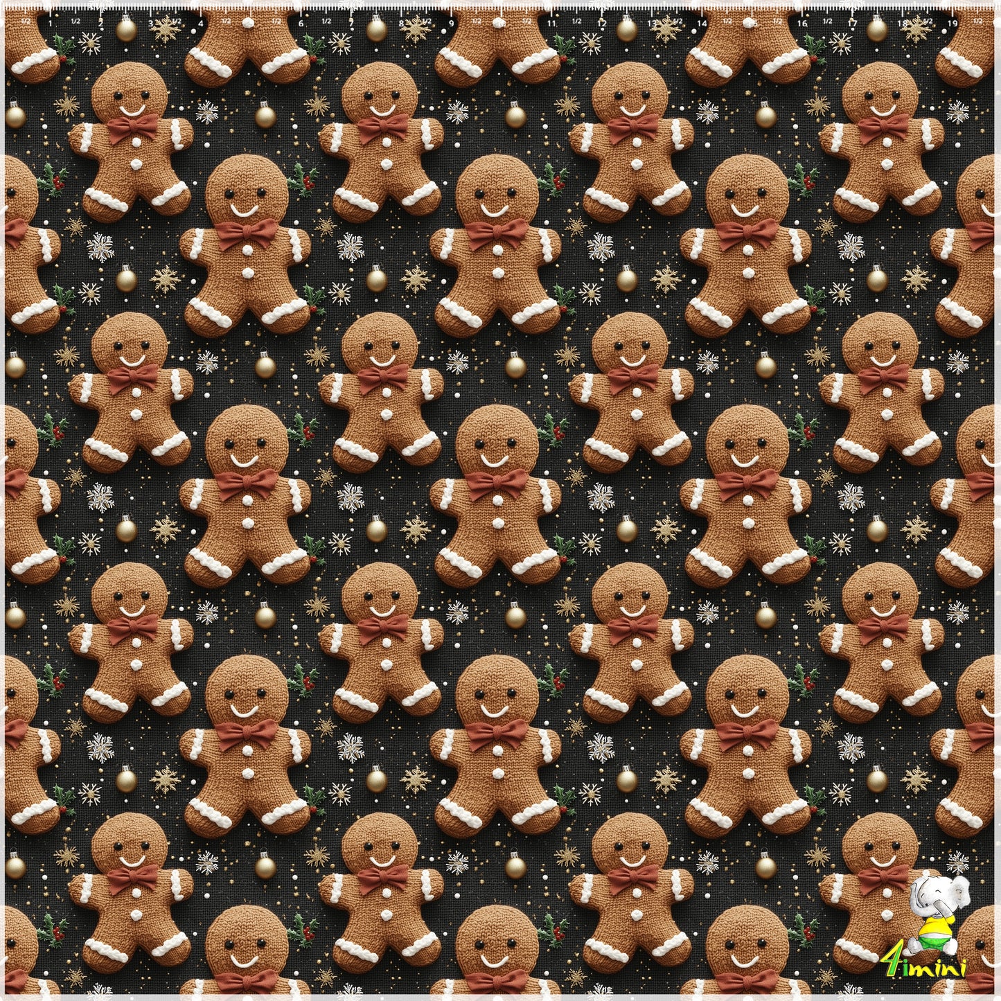 Doudou en minky - Pain d'épices brodé