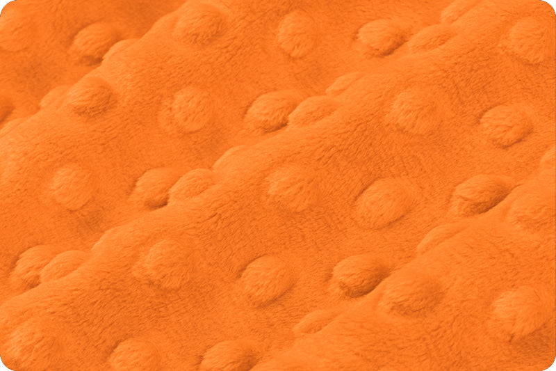 minky dot orange Papaye.jpg