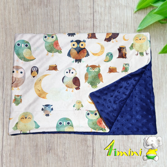 Petite doudou - Oiseaux nocturne navy