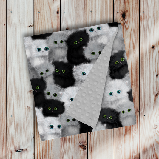 Doudou en minky - Pompons