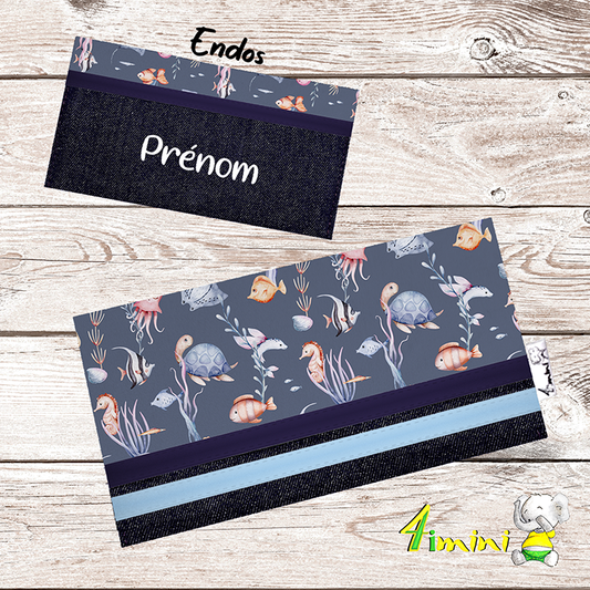 Protège carnet - Profondeur marin