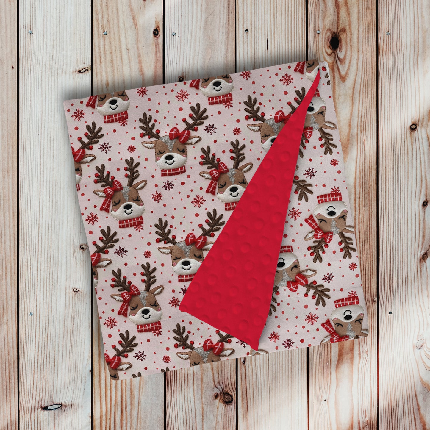 Doudou en minky - Rennette