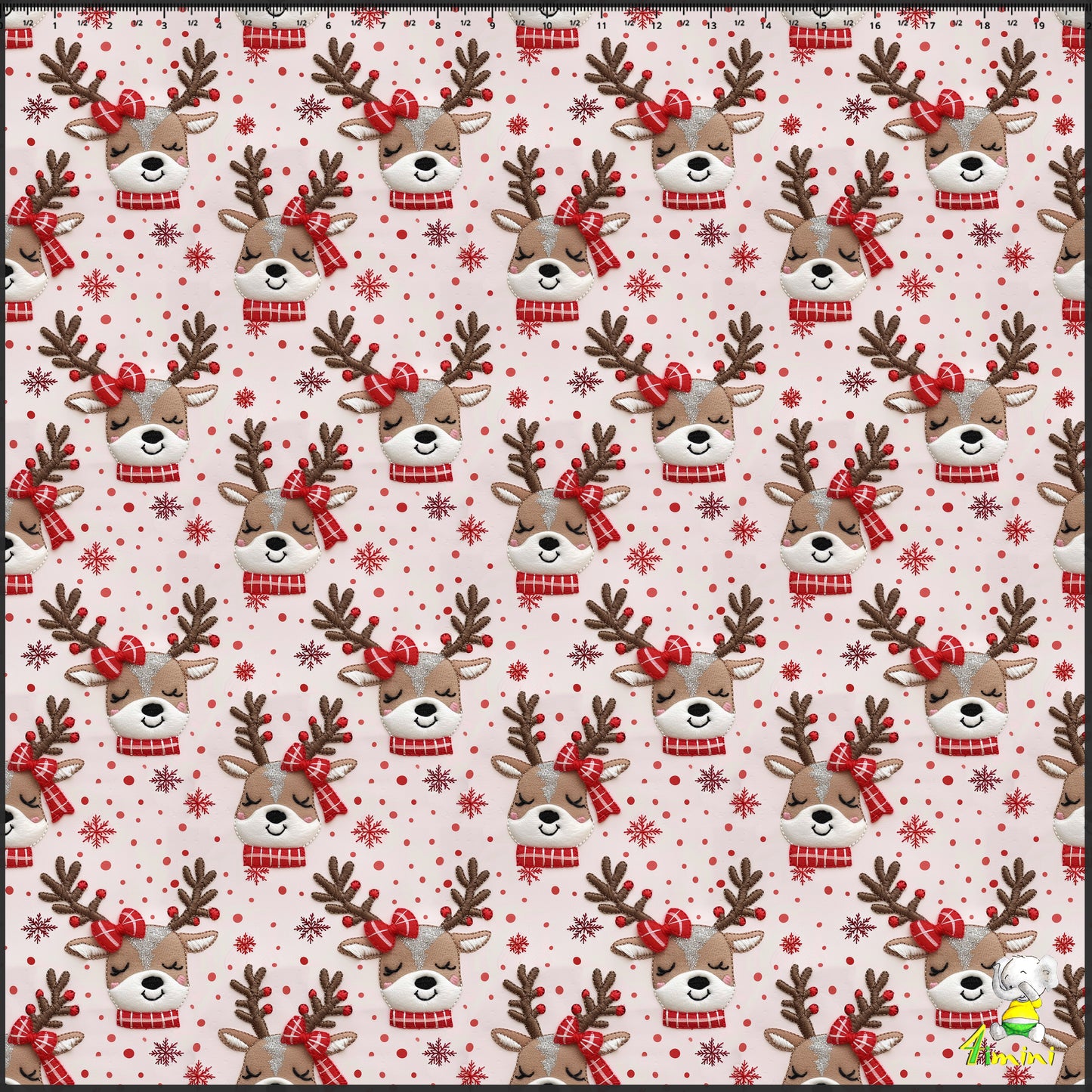 Doudou en minky - Rennette